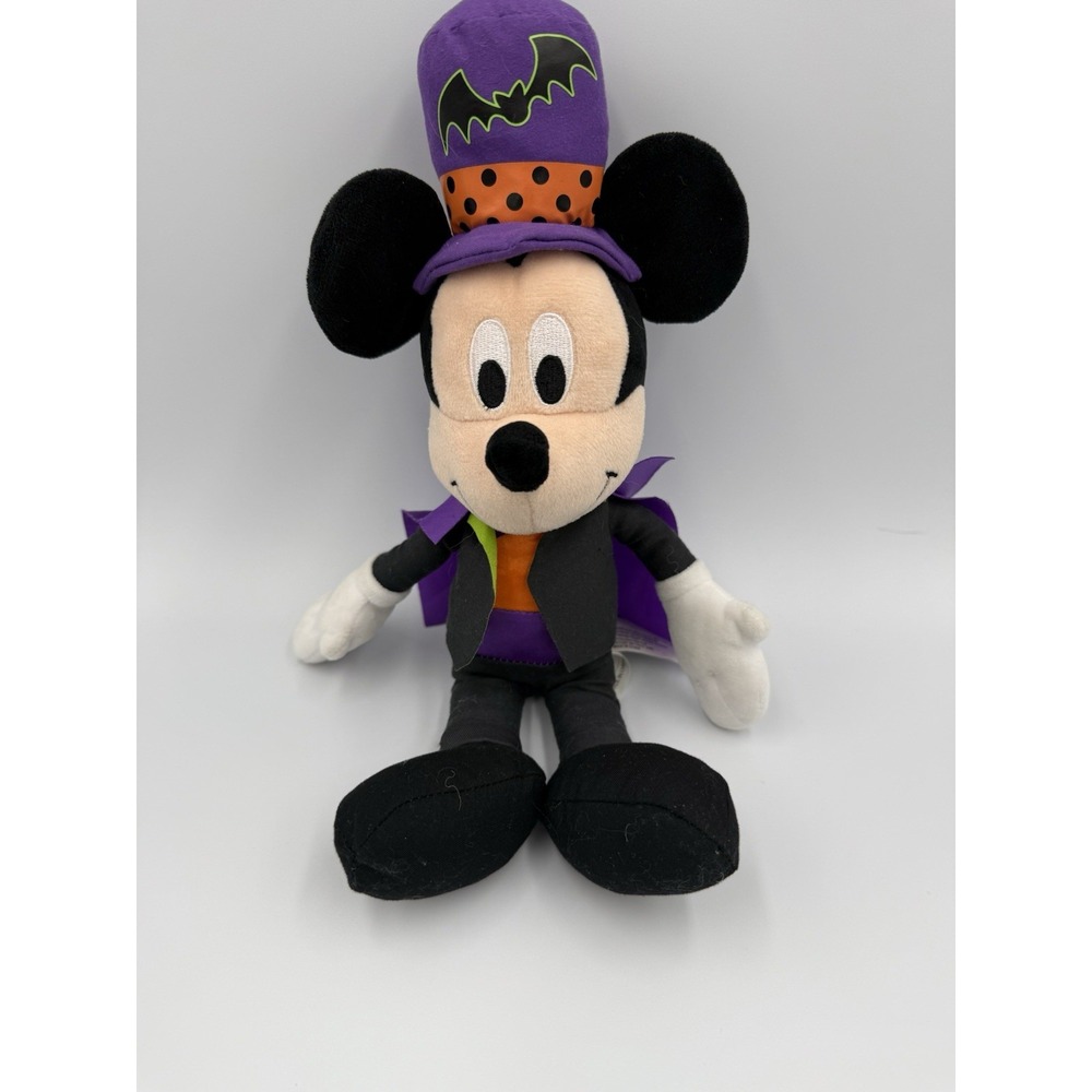 Original Disney Halloween Plush- Mickey -Count Dracula  Officially Licensed